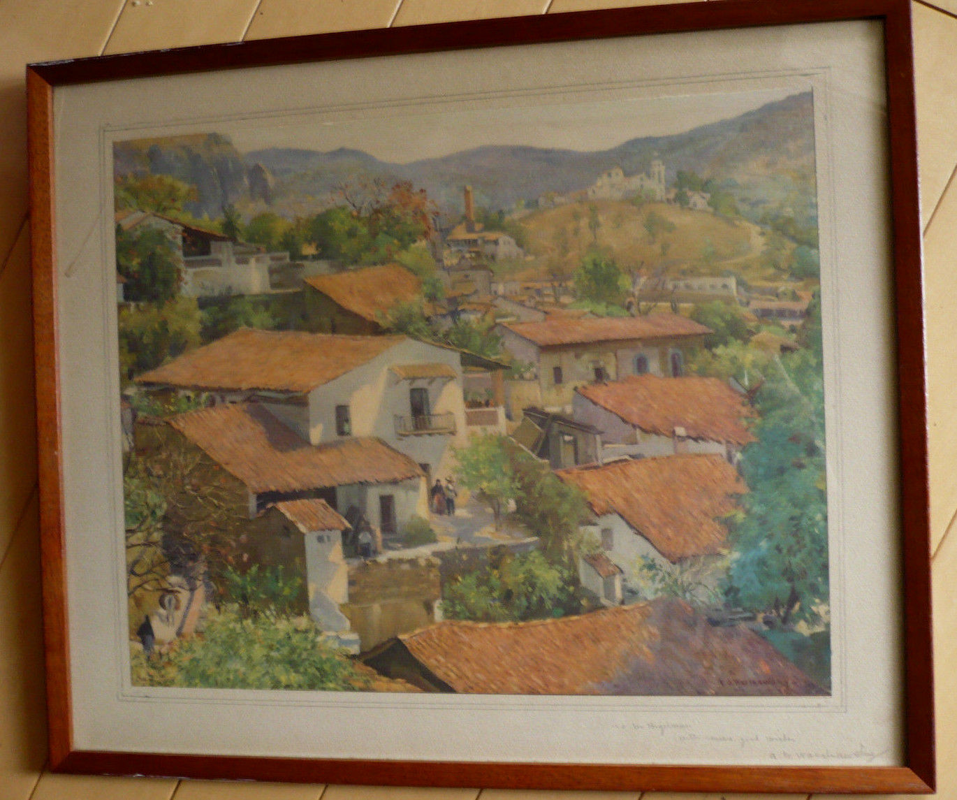 PENCIL SIGNED LITHOGRAPH PRINT FAMOUS LISTED, CALIFORNIA CALIF CA, WARSHAWSKY