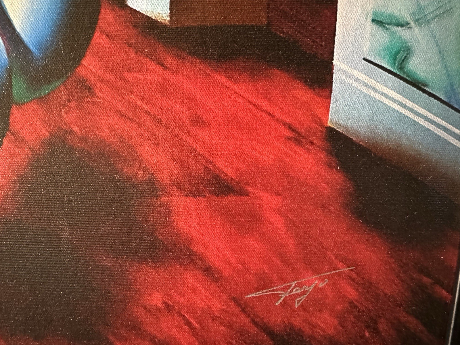 FERJO GICLEE ON CANVAS «Interior With Magritte» 40″ x 30″ SIGNED NUMBERED