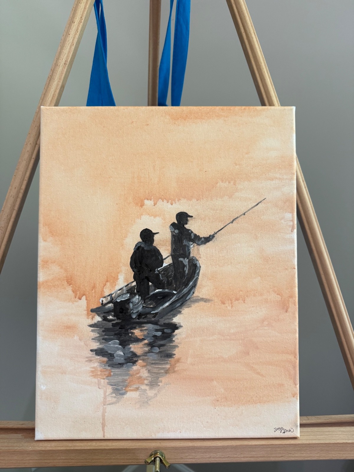 paintings on canvas, fishermen