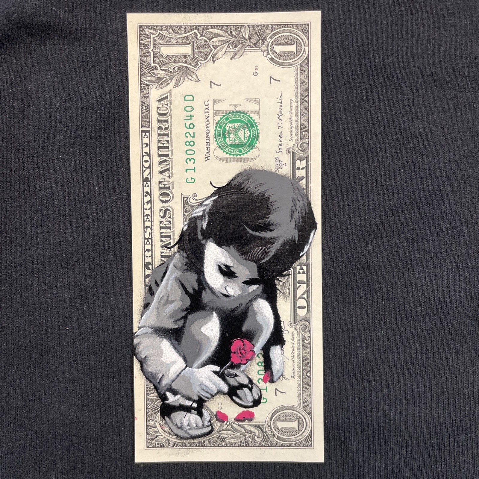 CHOICES Graffiti Girl 1 Dollar Bill painting Graffiti Art Tattoo Art Street Art