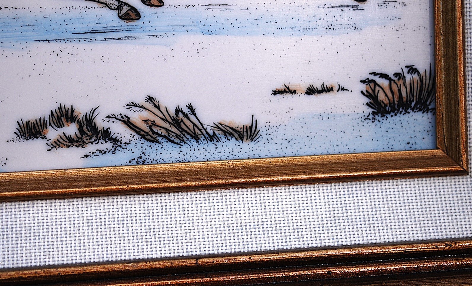 Hand Colored RARE Currier & Ives ARTINI ENGRAVING ‘THE ROAD WINTER’ Framed 17.5″