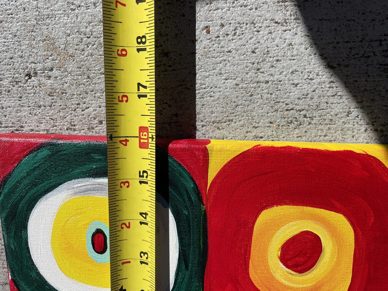 Acryl On Canvas Signed Farbstudie After Kandinsky