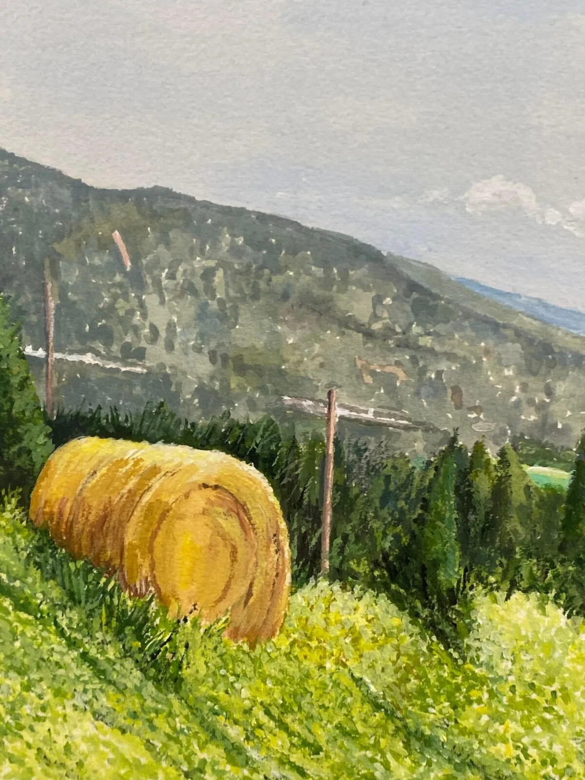 Virginia Shenandoah Mountain Road Original Watercolor by George Parr