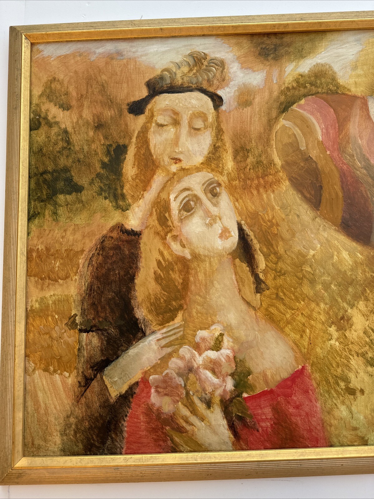 RUSSIAN PORTRAIT PAINTING MODERNIST EXPRESSIONIST MYSTERY PRETTY WOMAN WOMEN