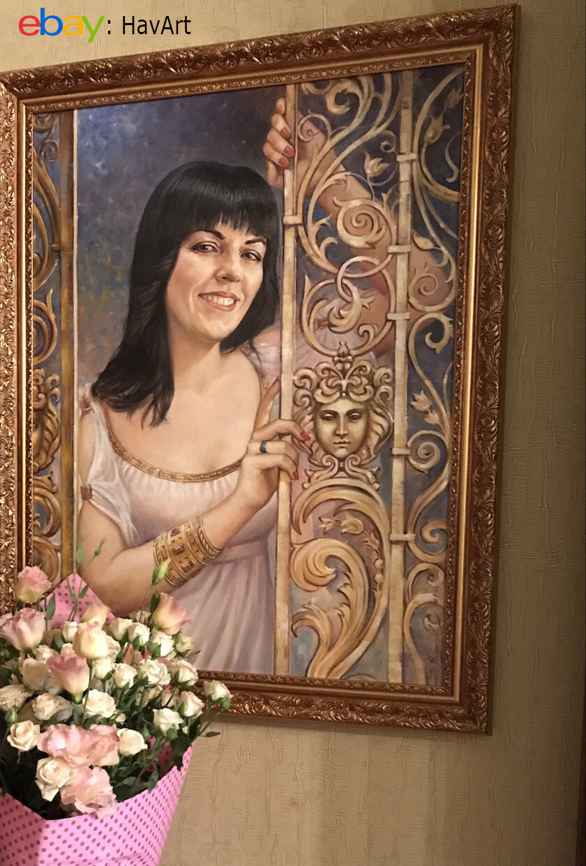 Family Painting Custom Oil Portrait Painting from Photo 100% handpainted oil art