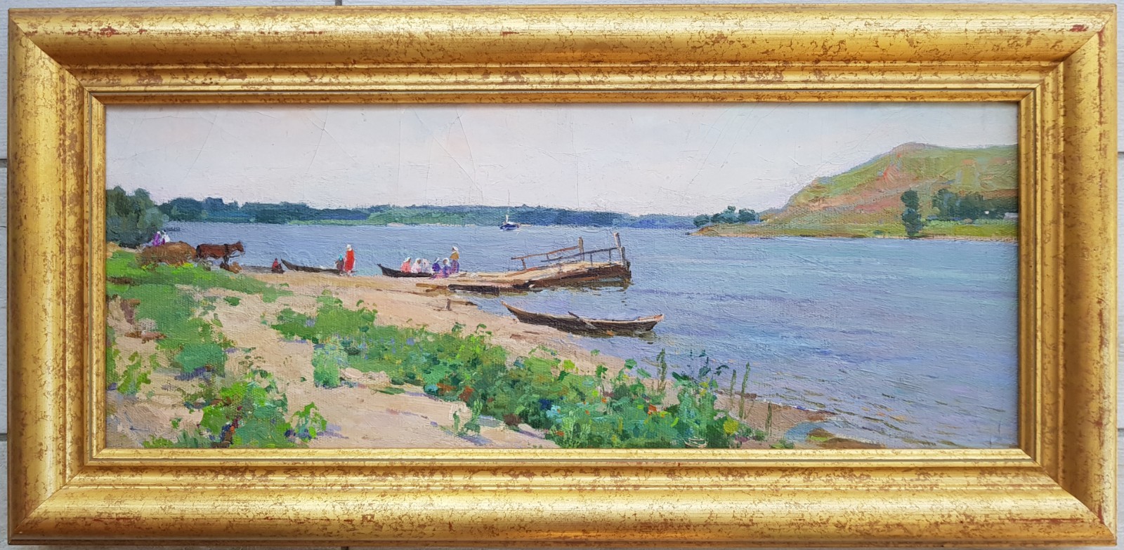 Nikolai TIMKOV – Leningrad School – Oil On Canvas – Neva in Russia