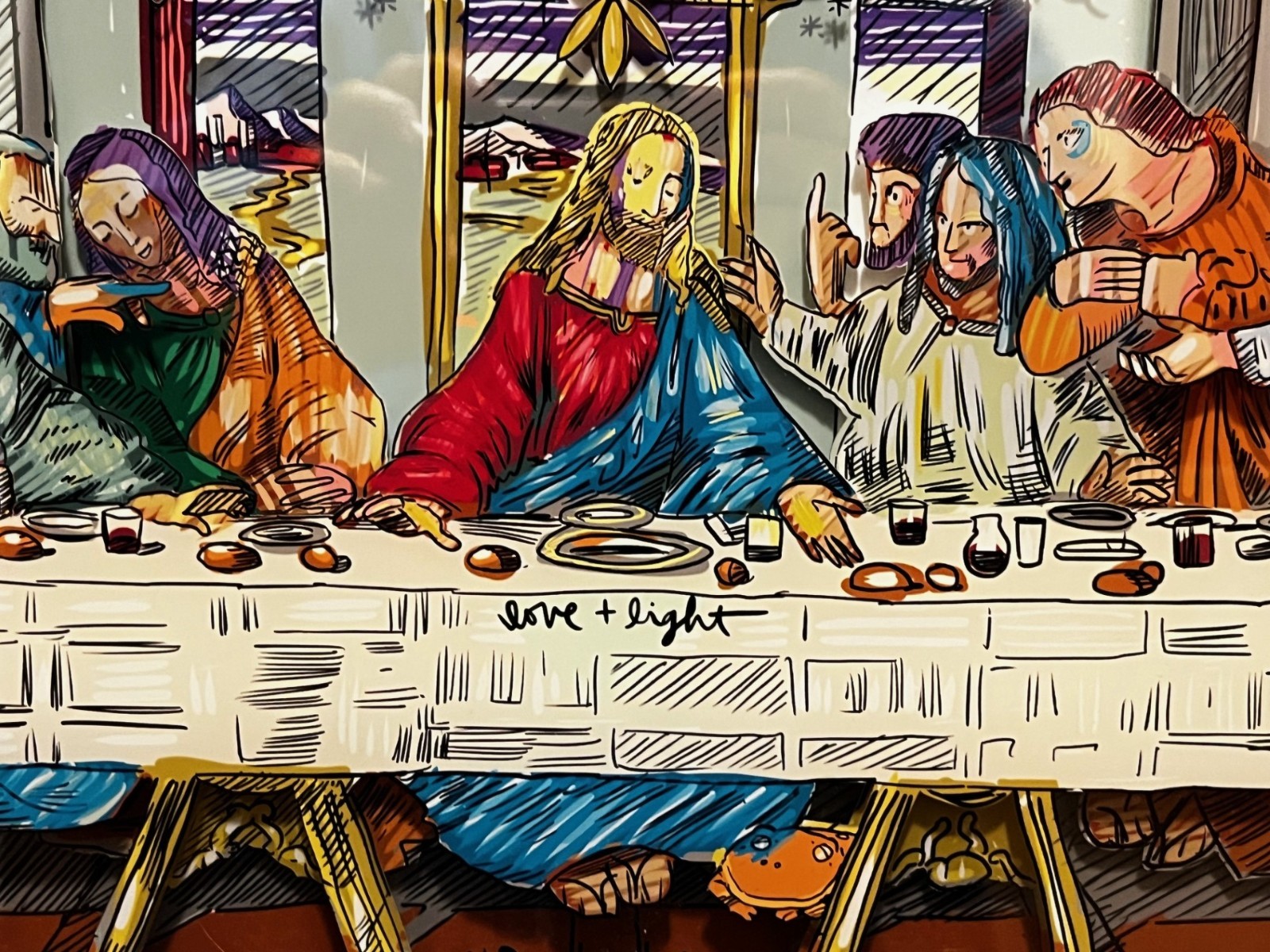David Le Batard (LEBO) The Last Supper Revisited SOLD OUT ed, 3D Sculptograph