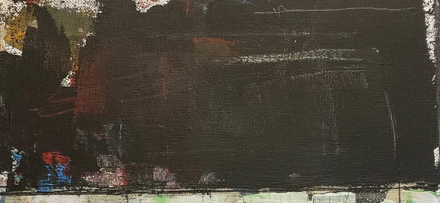 No.589 Original Abstract Modern Minimal Urban Textured Painting By K.A.Davis