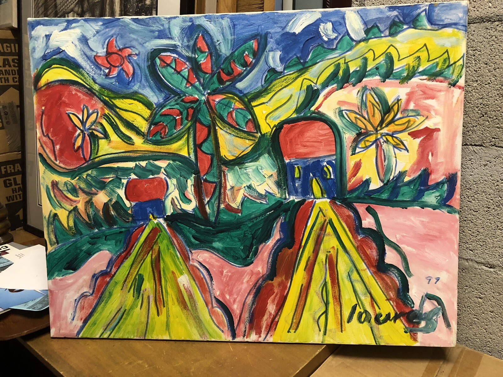 Lourdes Gomez Franca Latin Art Cuban Artist Painting Cuba Landscape