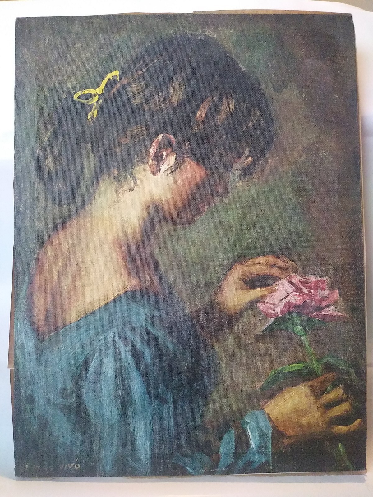 Freixas Vivó 1922-2004 Oil on Canvas PAINTING. Signed. JUVENTUD.