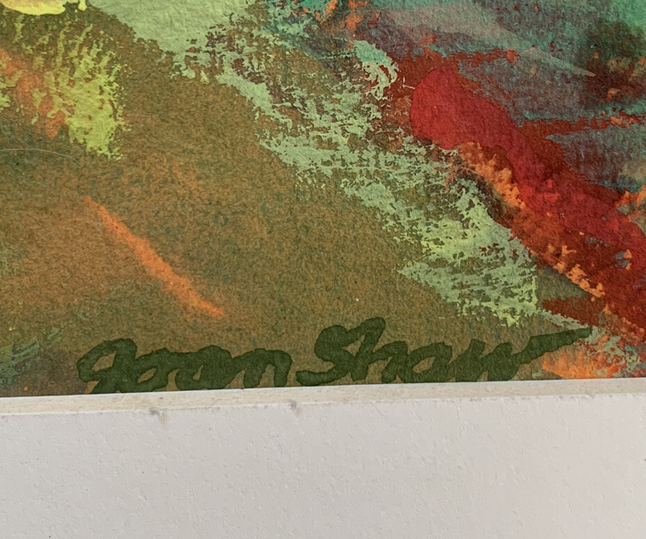 Original Watercolor Landscape Painting Abstract Modern Impressionist Joan Shaw ?