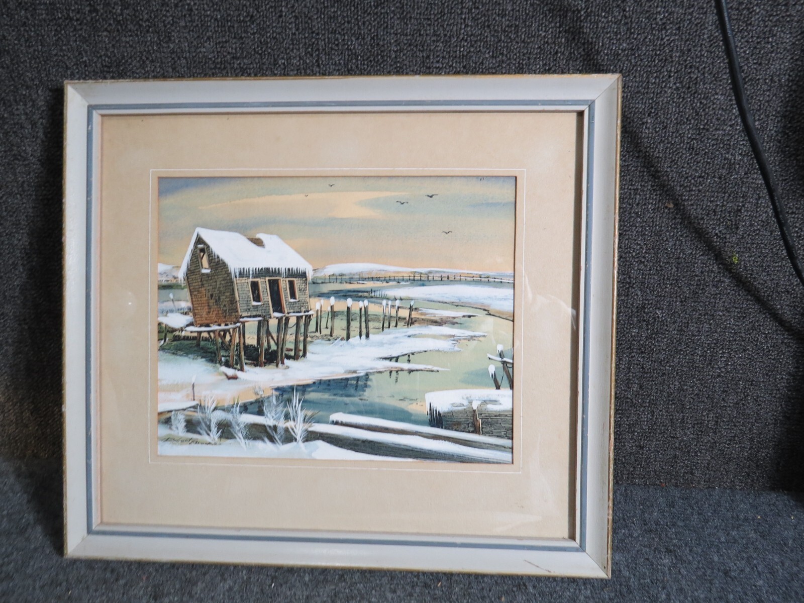 Robert Brooks Painting Old Oyster Shack Wellfleet ,Ma