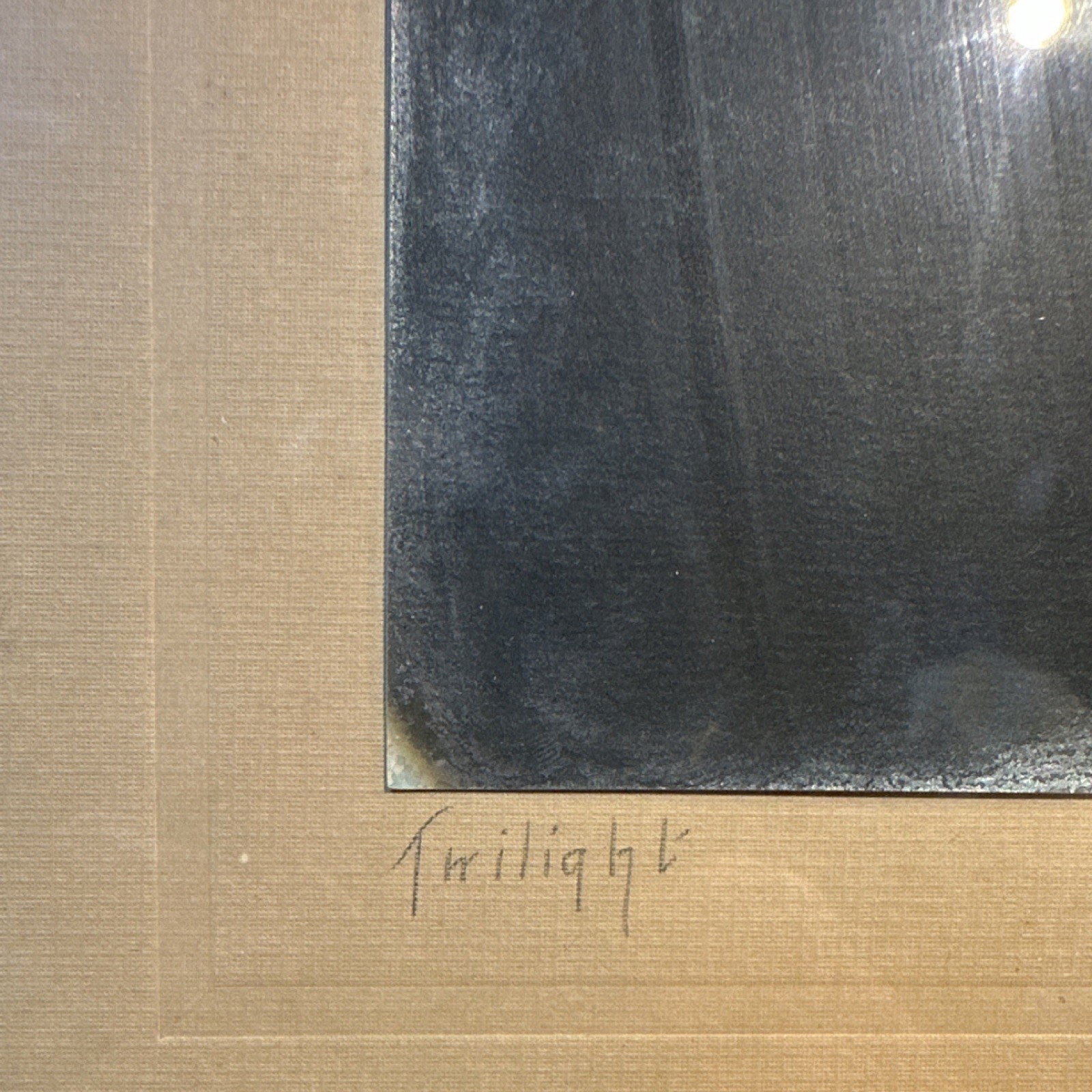J. C. Bicknell Signed Framed Realism Landscape Painting ‘Twilight’, Lake, Trees