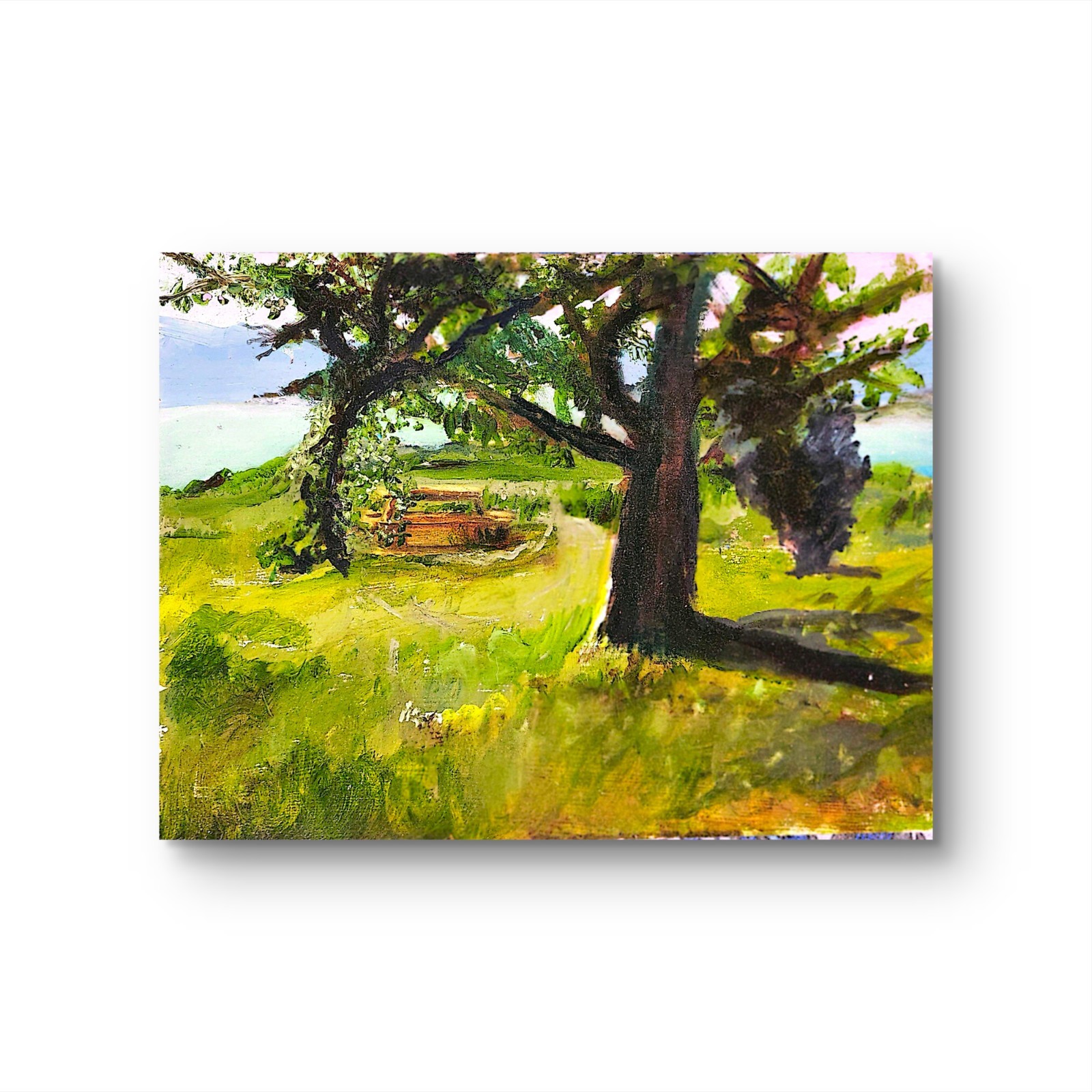 Lodi Point State Park Contemporary Expressionist Original Oil Painting 12×16