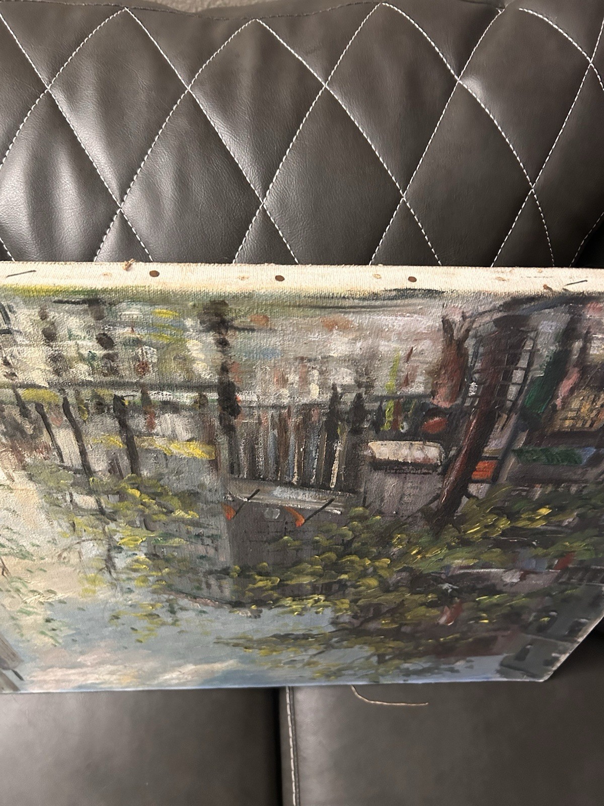 Vintage Original Oil painting On Canvas signed