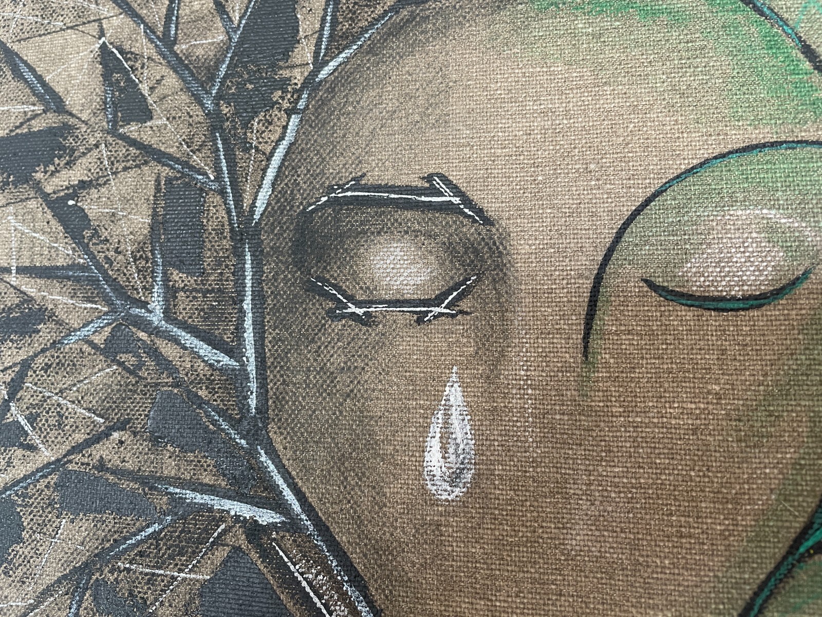 Symbolic Art, a picture about ecology, environmental pollution Art, nature image
