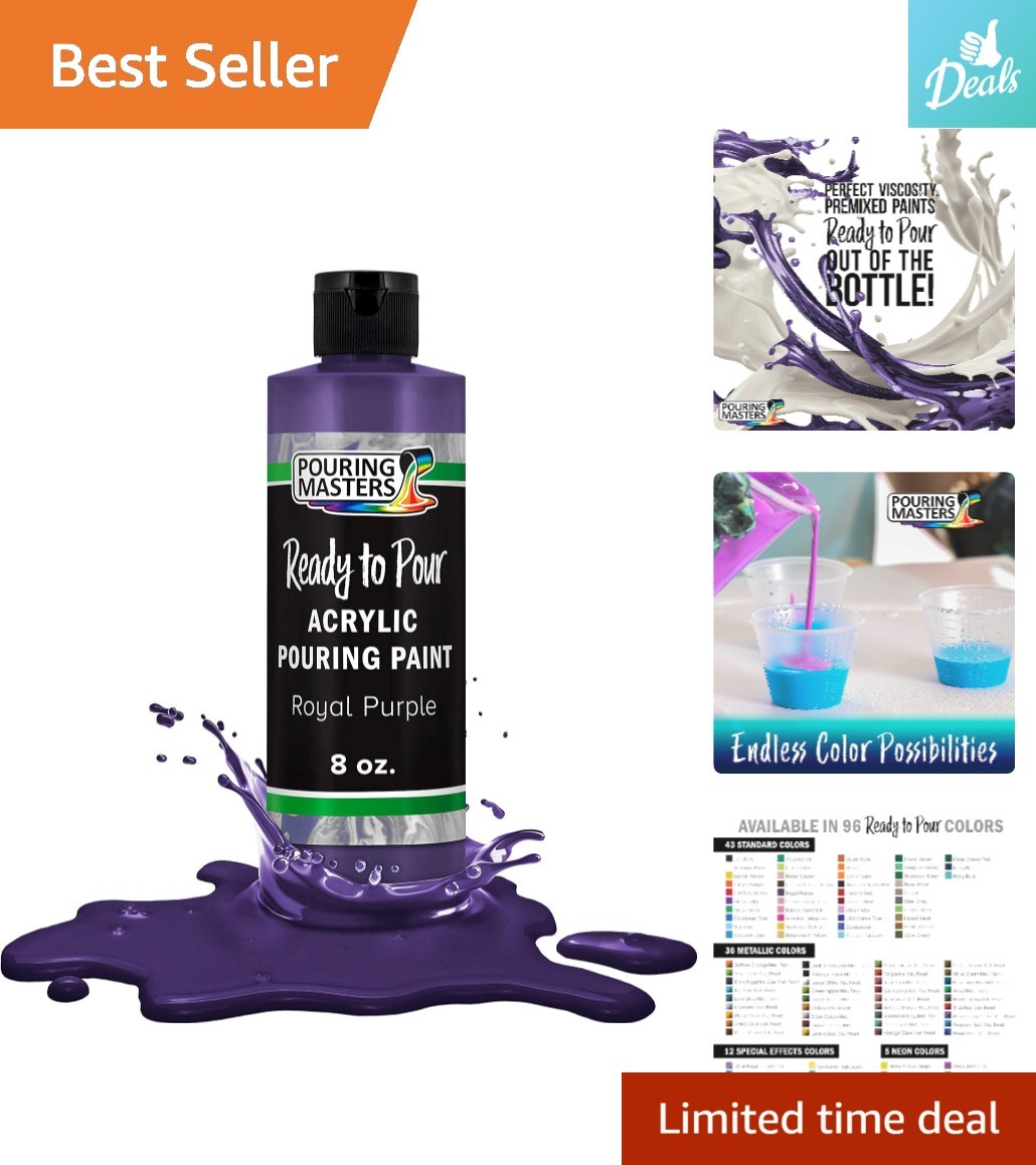 8oz Royal Purple Fade Resistant Ready-to-Pour Acrylic Paint – Artist’s Choice