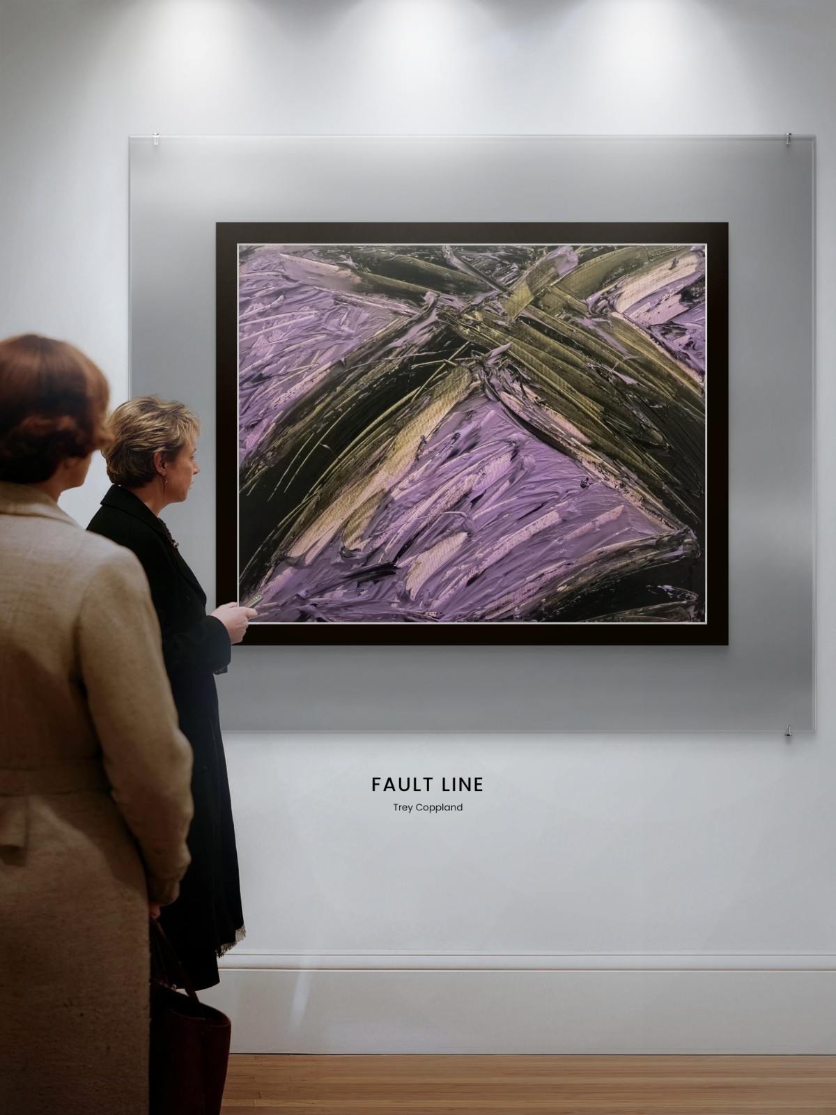 Trey Coppland, Fault Line Abstract Acrylic Painting, Medium, Original, Signed