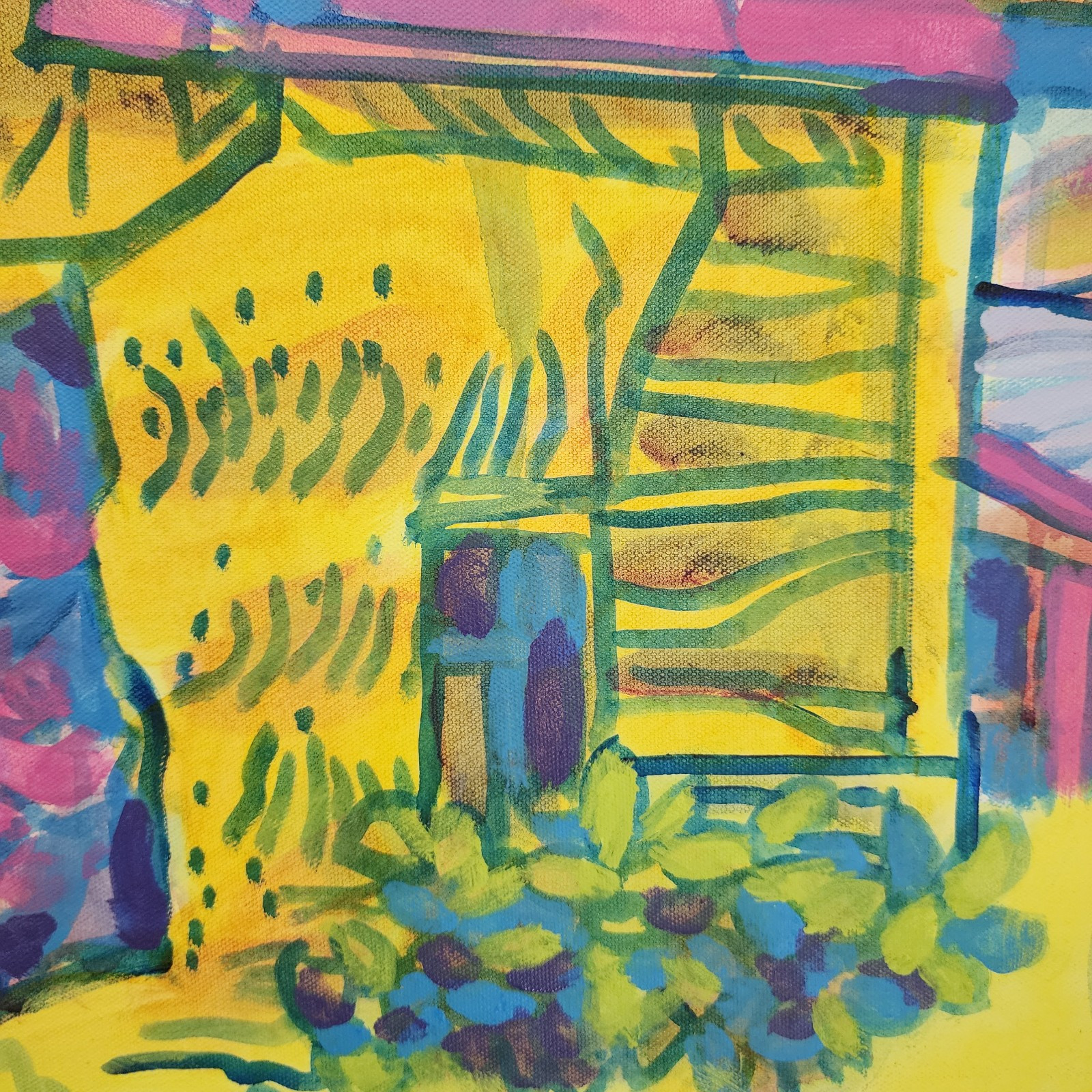 Don Mosbarger Original Acrylic Painting Adobe Southwest Art 30×40 Canvas Signed