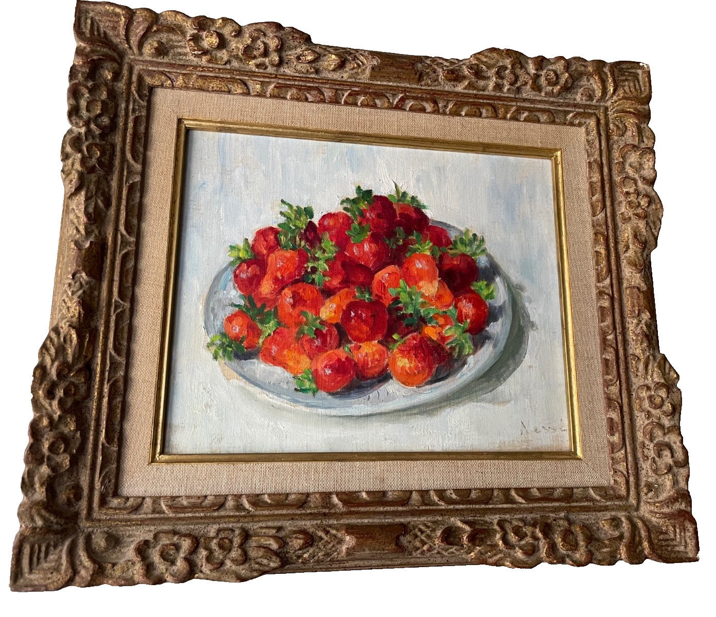 Original Oil on Canvas Still Life Nessi-Valtat French Signed Montparnasse Frame