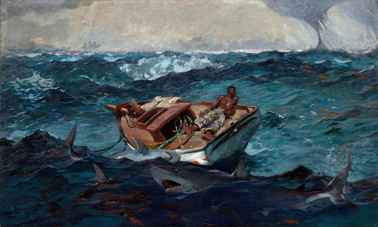 Winslow Homer Gulf Stream Painting Reproduction – Giclee Canvas/Paper/Stretched