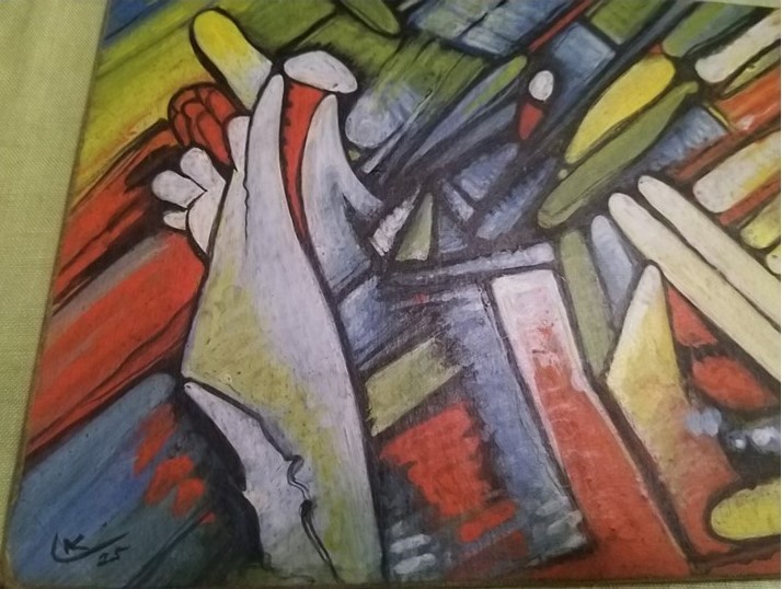 Wassily Kandinsky Geometric Abstraction #8 Original Painting