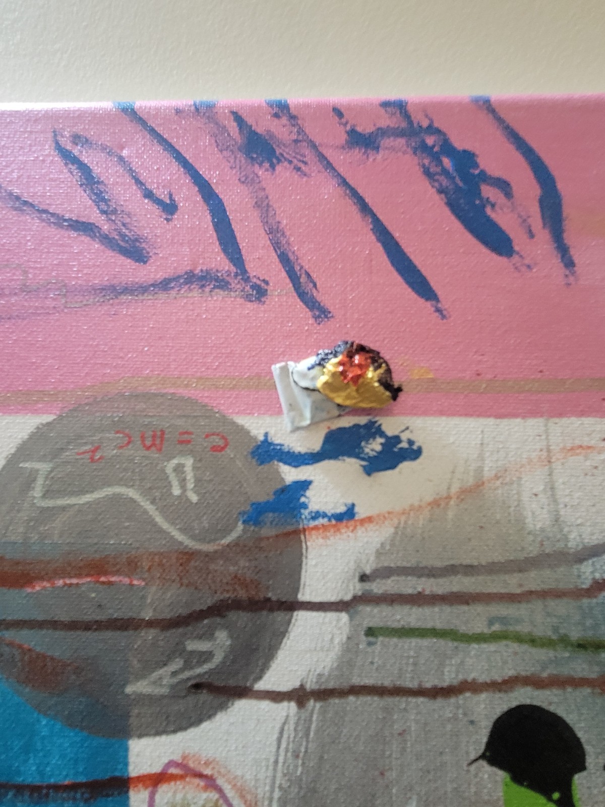 Handmade OOAK Ultra Contemporary 24×48 Acrylic 3D Painting On Stretched Canvas