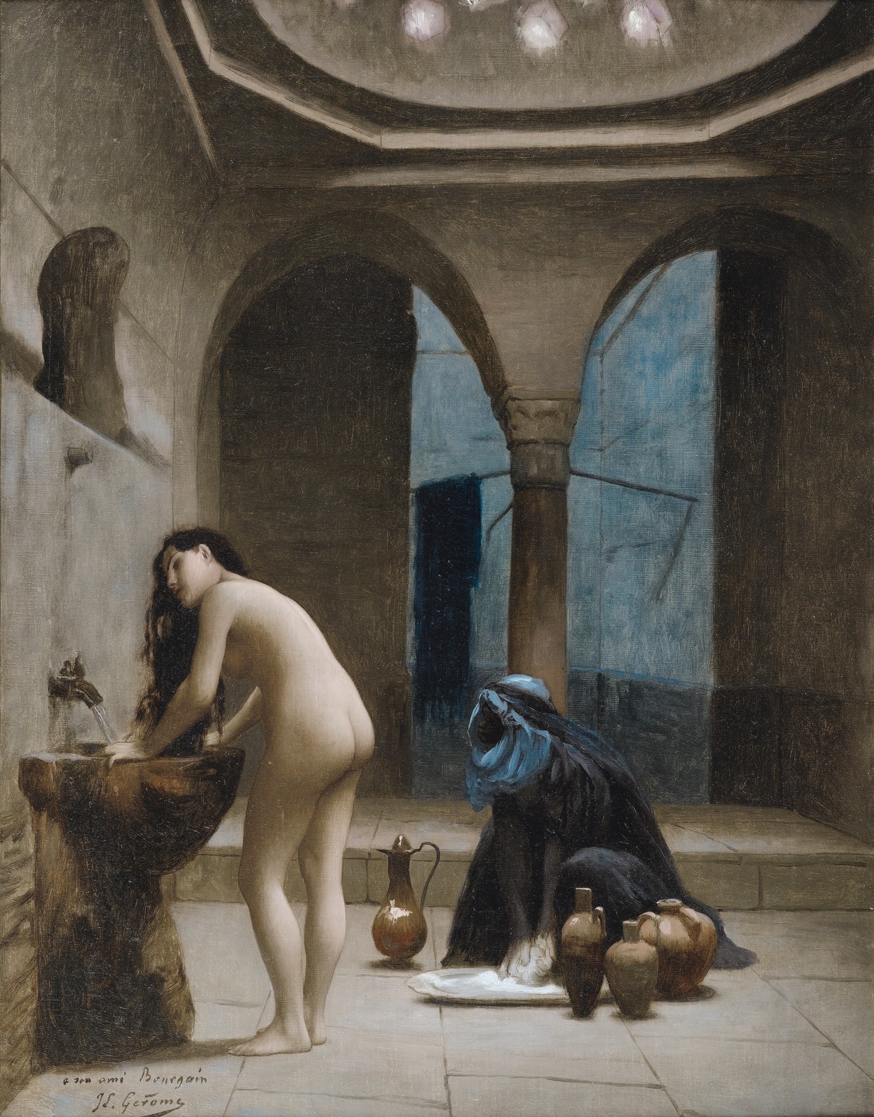Art Print Jean-Leon Gerome The Moorish Bath Giclee Fine oil painting printed