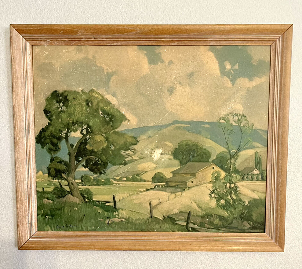 24×30 ORRIN AUGUSTINE WHITE “SPRINGTIME IN THE VALLEY” Landscape Numbered Print