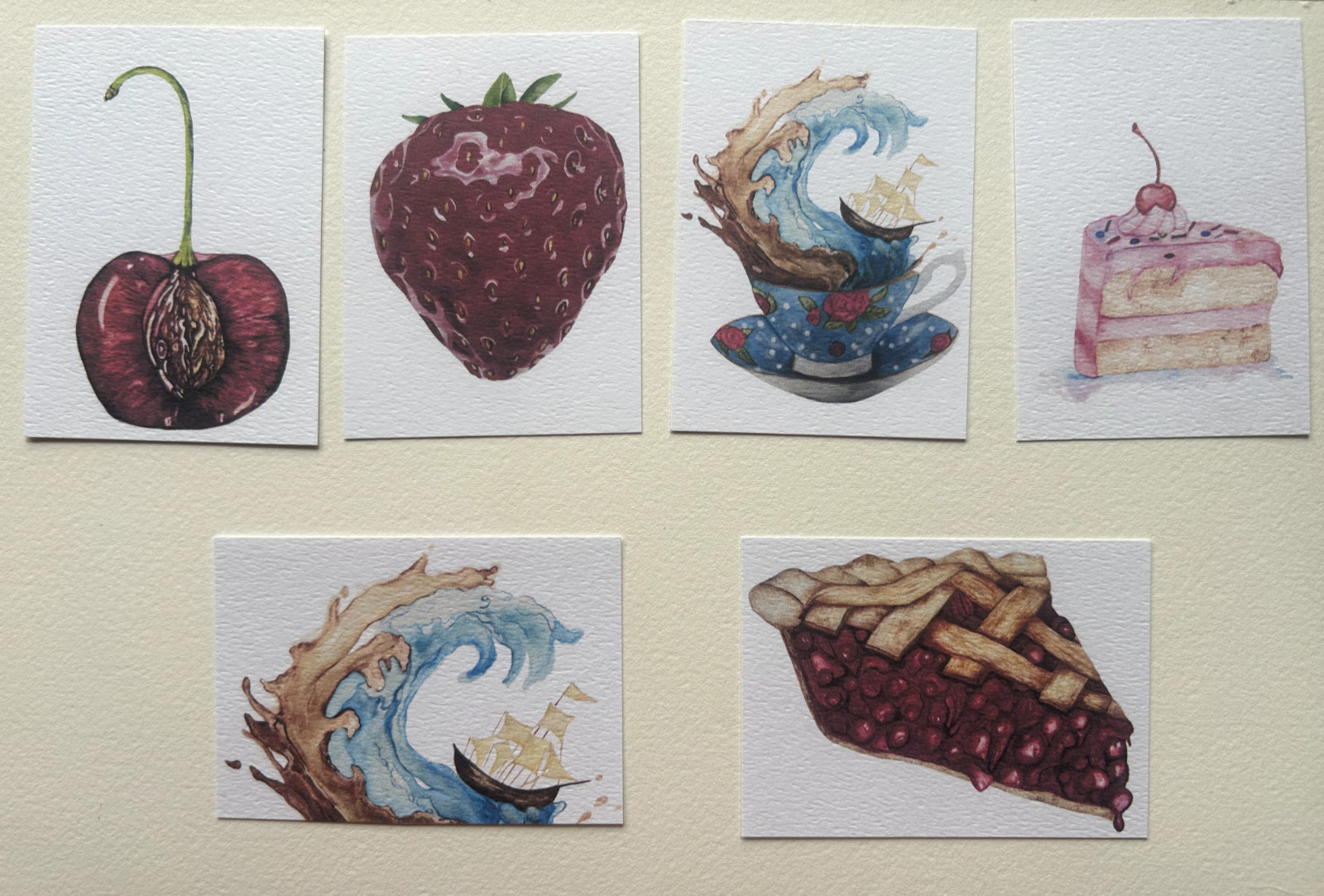 ACEO Edition- Print Sawyer Crane Witchy Floral Heart Anatomical Garden flowers