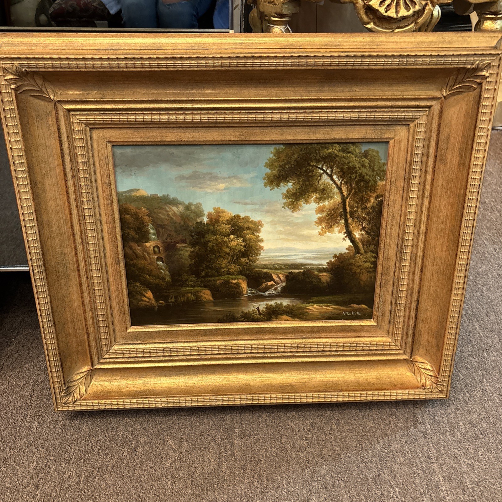 Series Of 3 Landscape Oil On Board Paintings Signed And Framed Price For 3