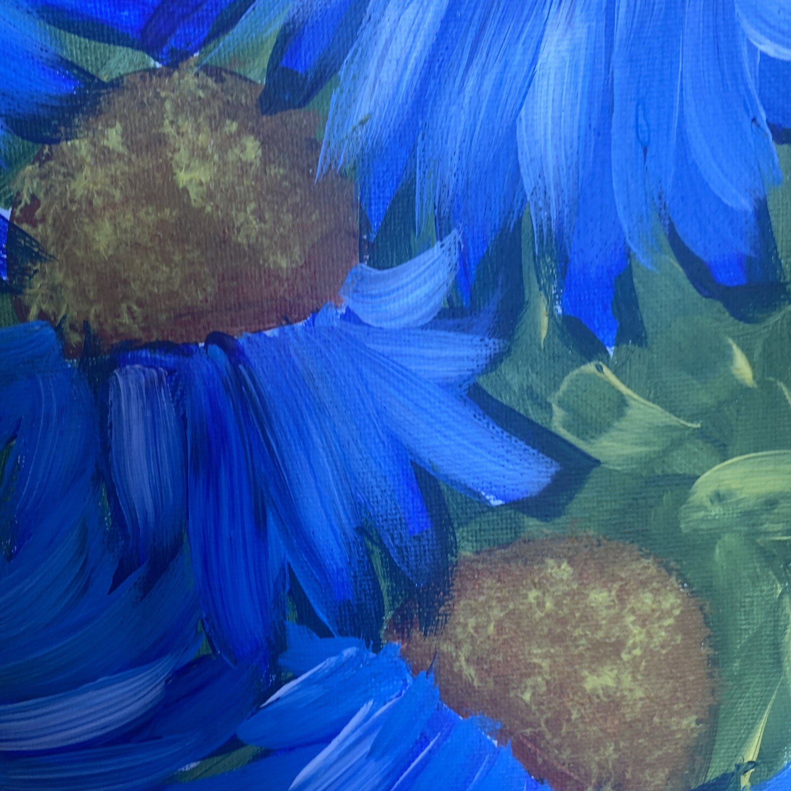 paintings on canvas Panel original 8/10, gift, Abstract Flowers,coneflower