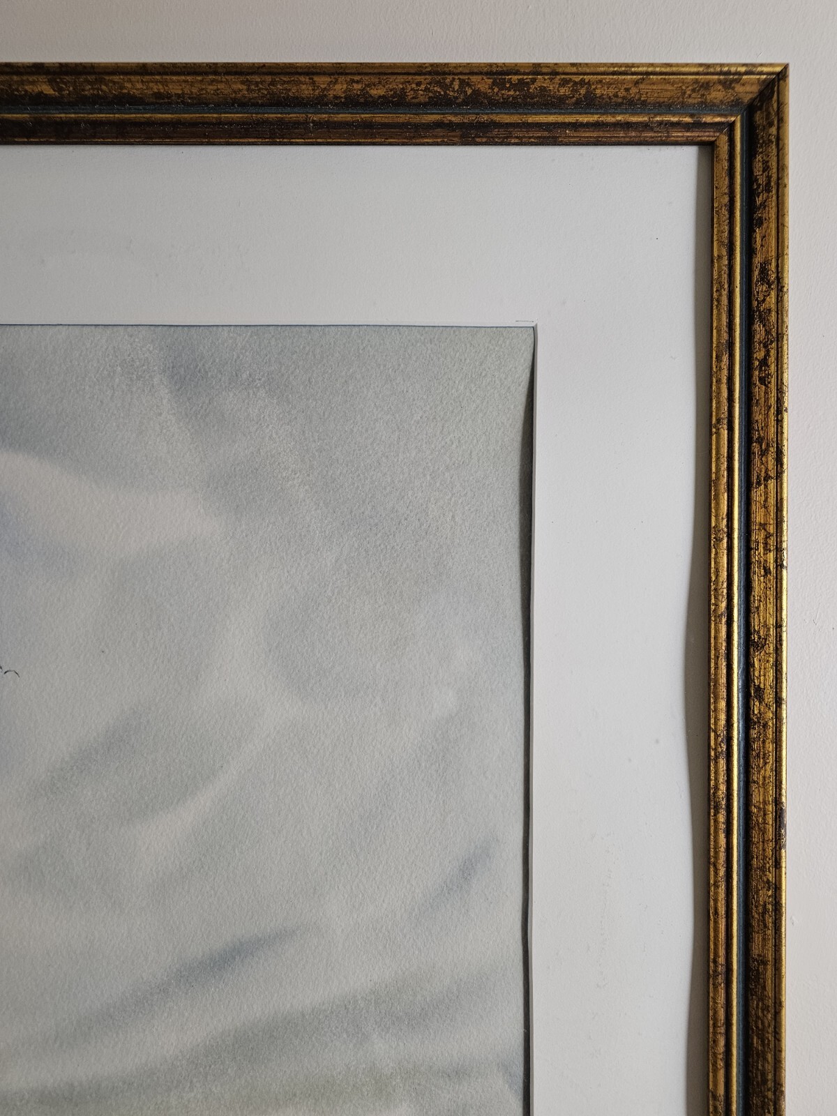 Large Vintage Original Signed Thomas Currey Painting 32×27 Framed Landscape Art