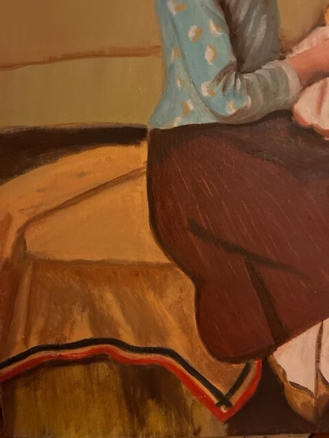 folk art painting original signed