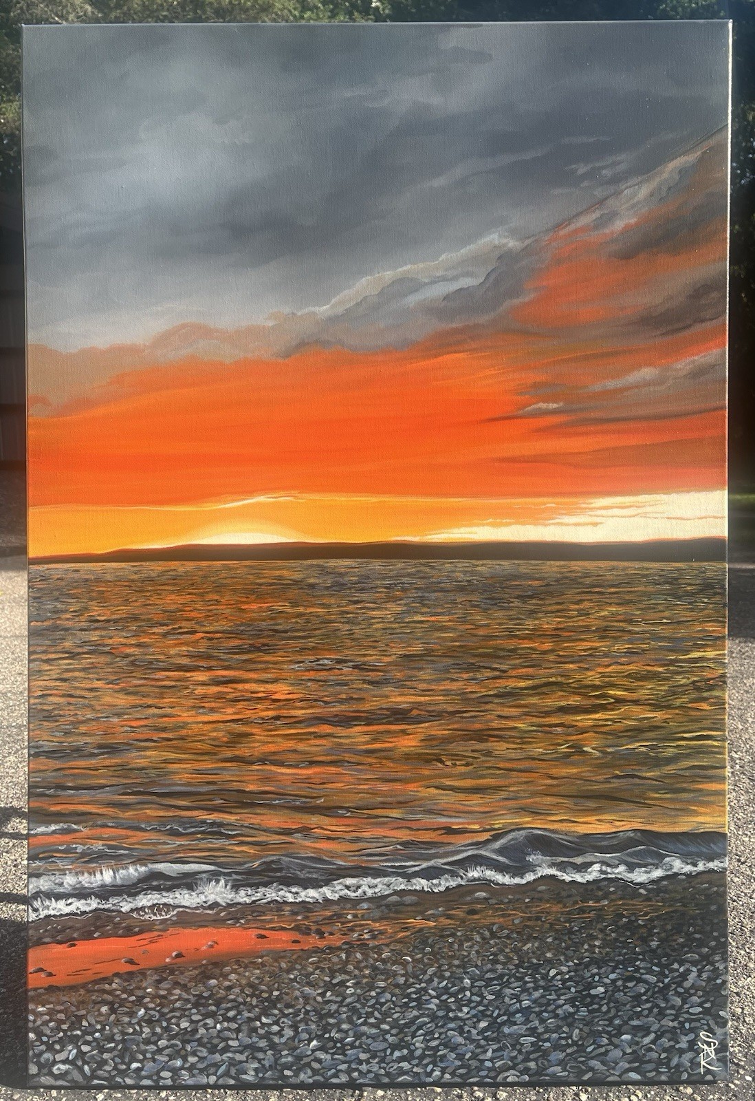 The Bay Glows Orange