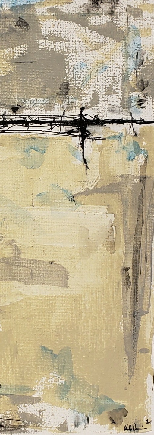 No.951 Original Abstract Modern Minimal Contemporary Painting By K.A.Davis