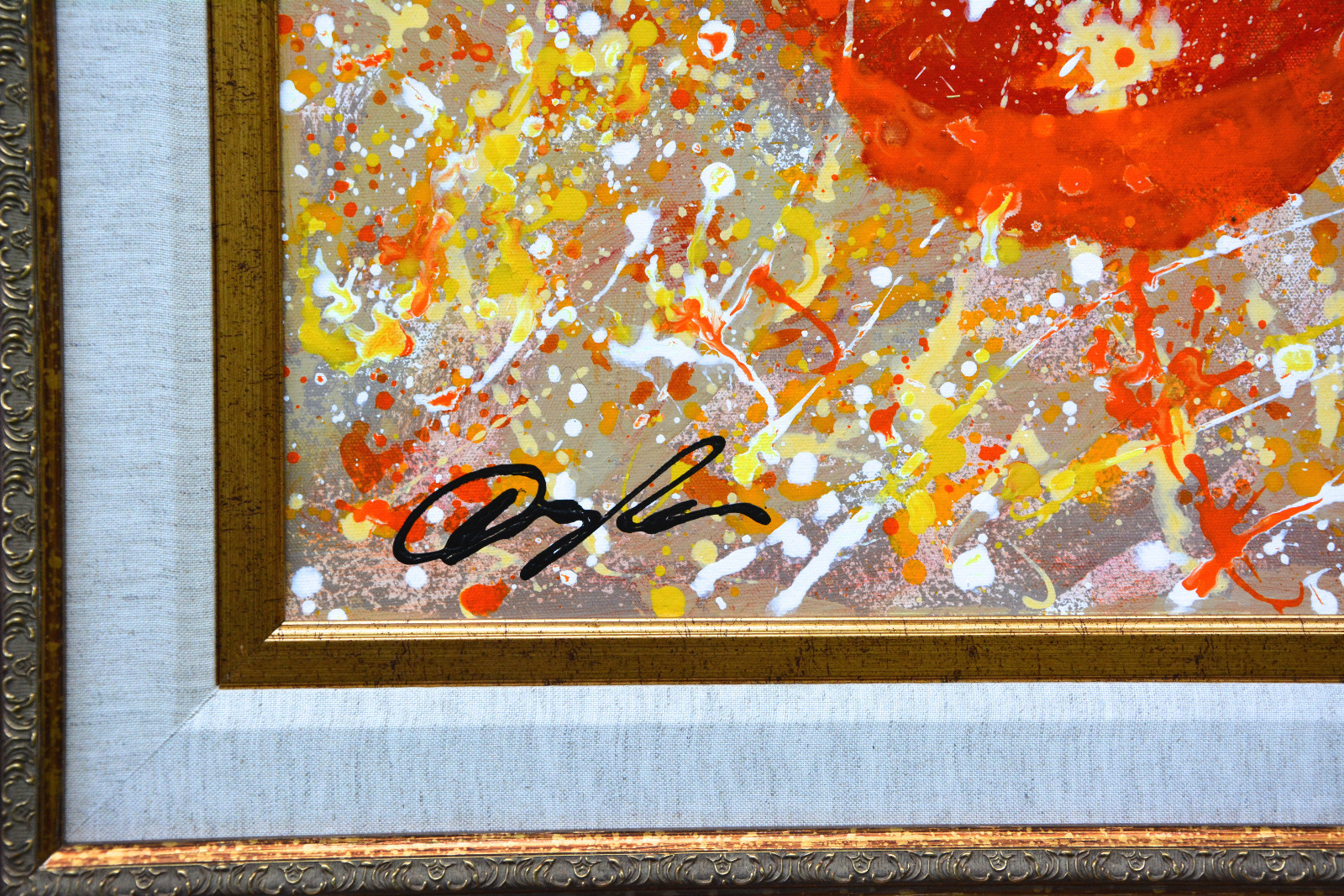 Dominic Pangborn ORIGINAL ACRYLIC PAINTING Canvas, Signed, Park West Documents