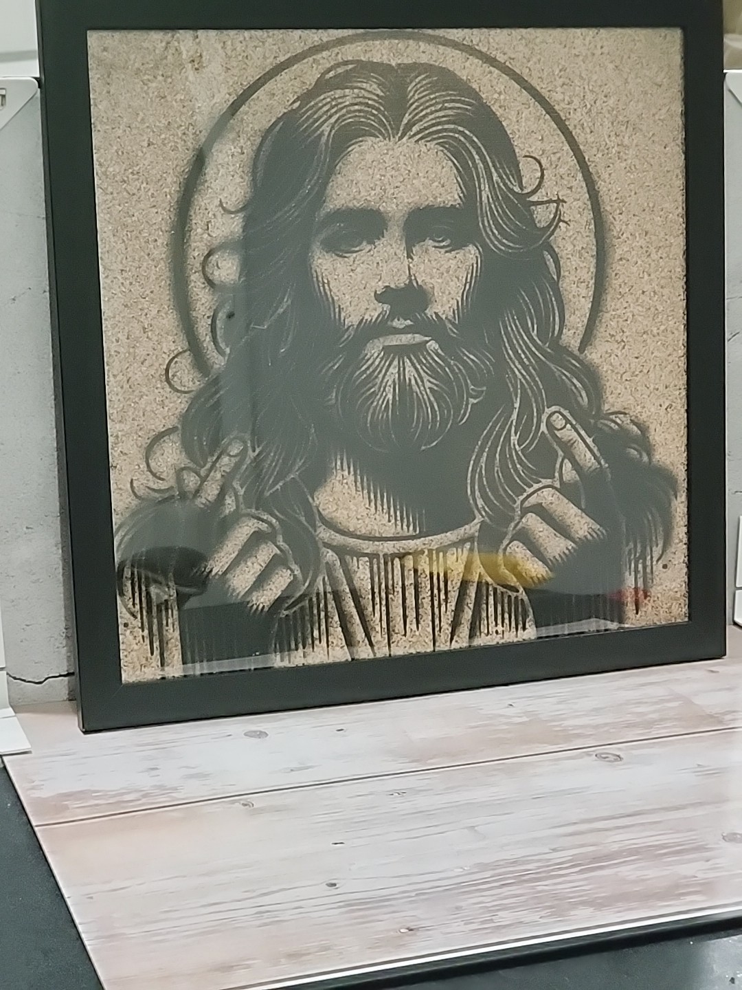 Christian Wall Art- Jesus Christ Beconing For You To Follow Him(Wood Burn)