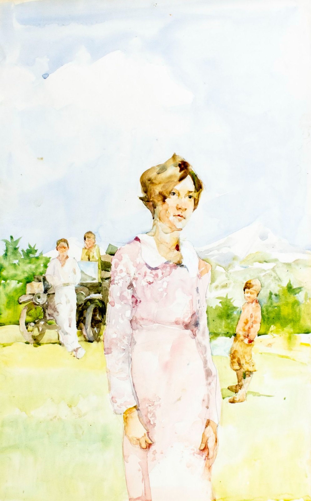 Charles Reid (MA,NY,1937-2019) watercolor painting 150536
