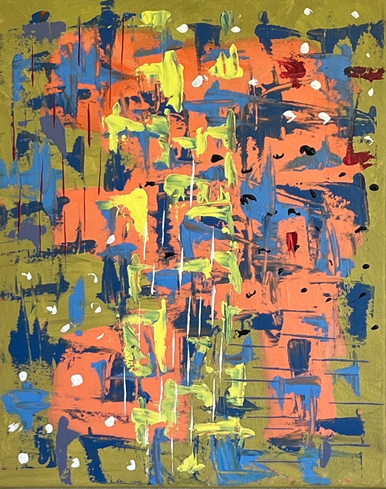 Original Abstract Acrylic Art Painting titled F0605