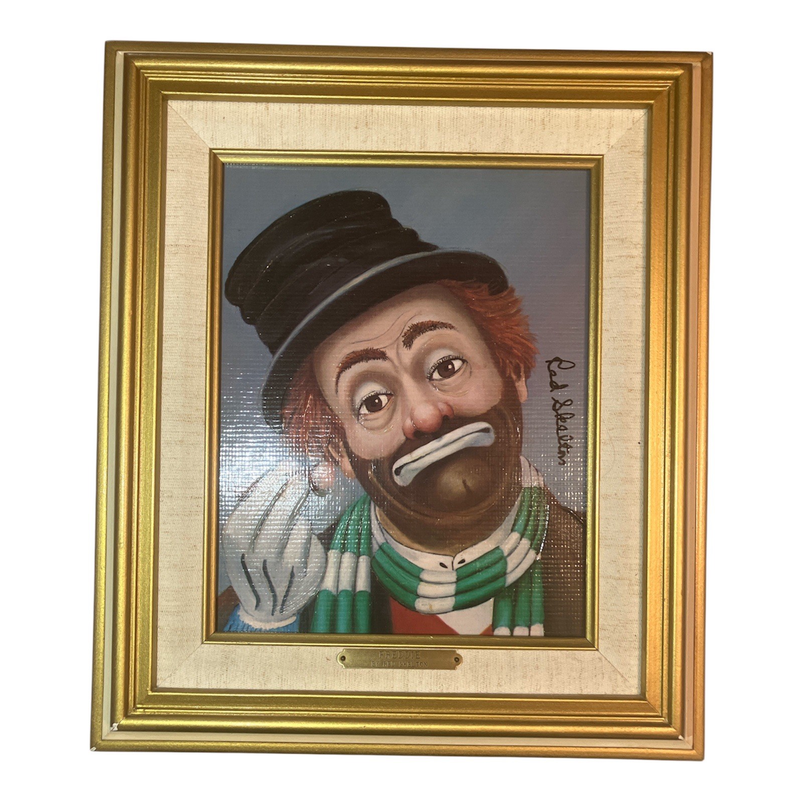 Red Skelton Freddie’ Signed Oil On Canvas 4055/5000