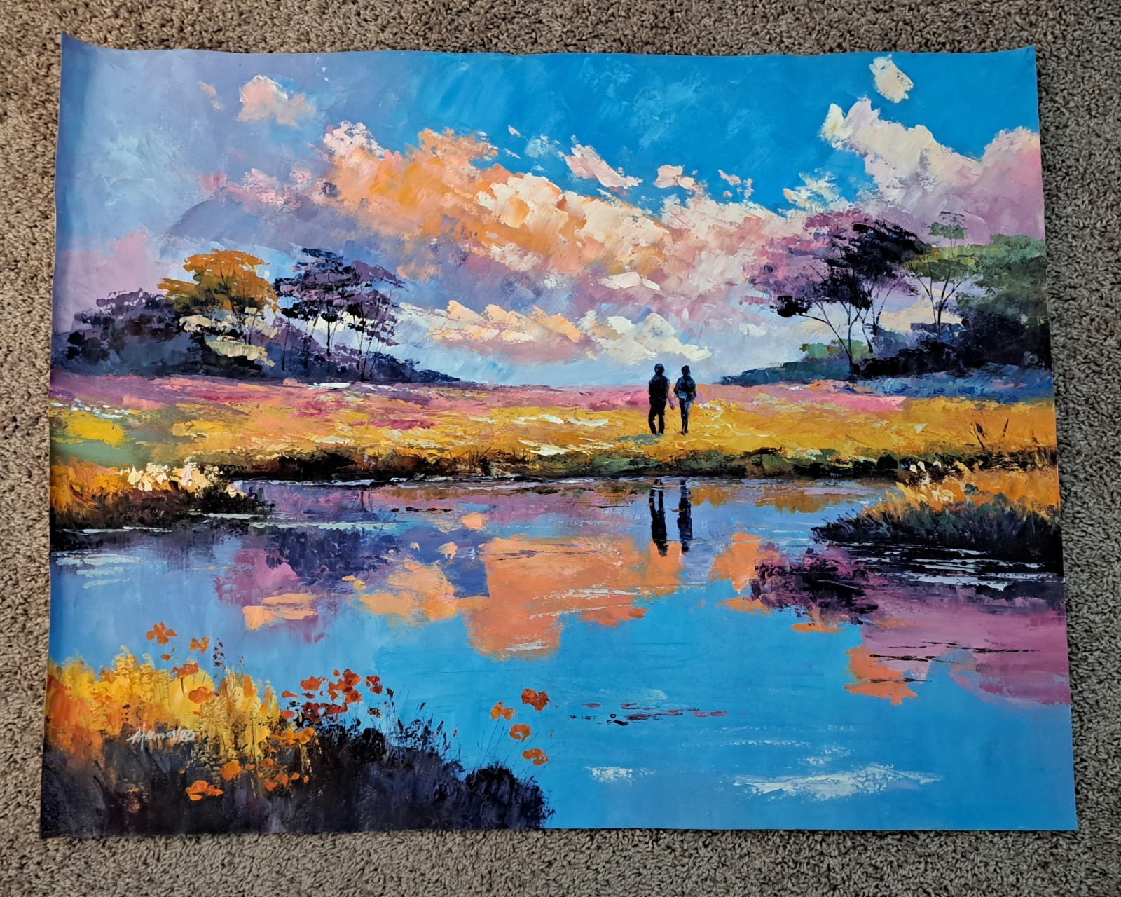 «Gentle Colors» Original Signed Oil On Canvas LEONID AFREMOV GALLERY