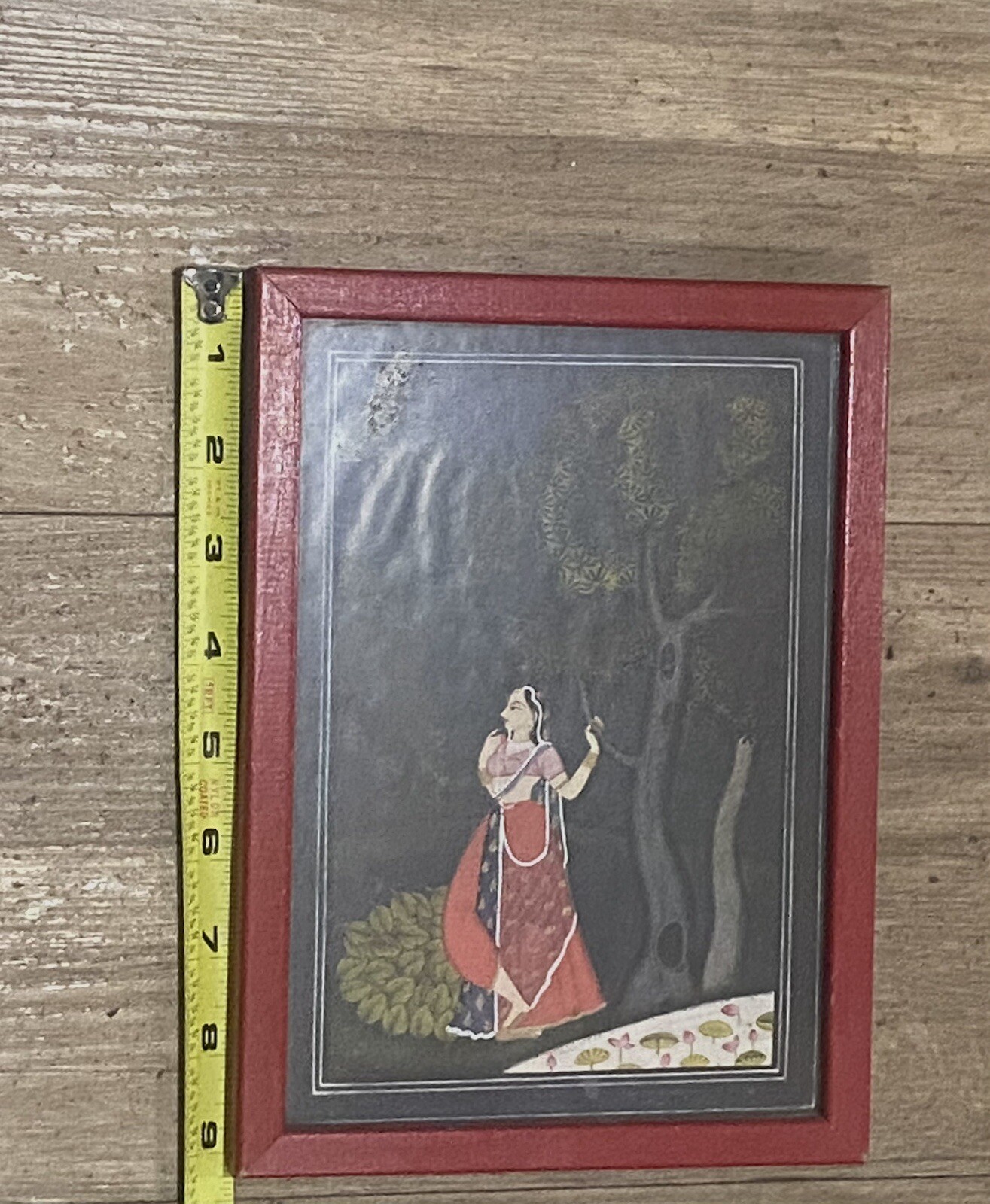 Vintage Ethnic Traditional Indian Miniature Art-Size: 9” x 7” (approx)