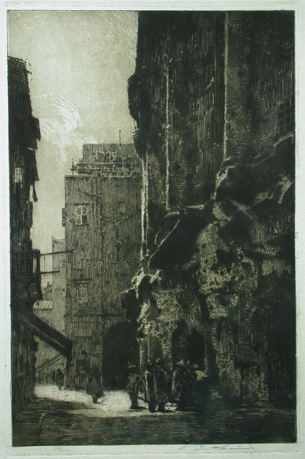 Luigi Kasimir (1881-1962) motif from Italy.