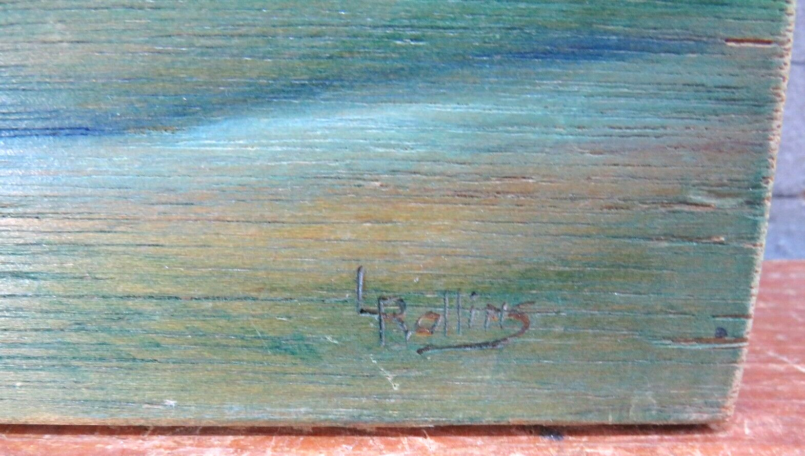 Vintage Rollins Wood Burning/Carving/Painting Farm 11.75″ x 10″ x .25″