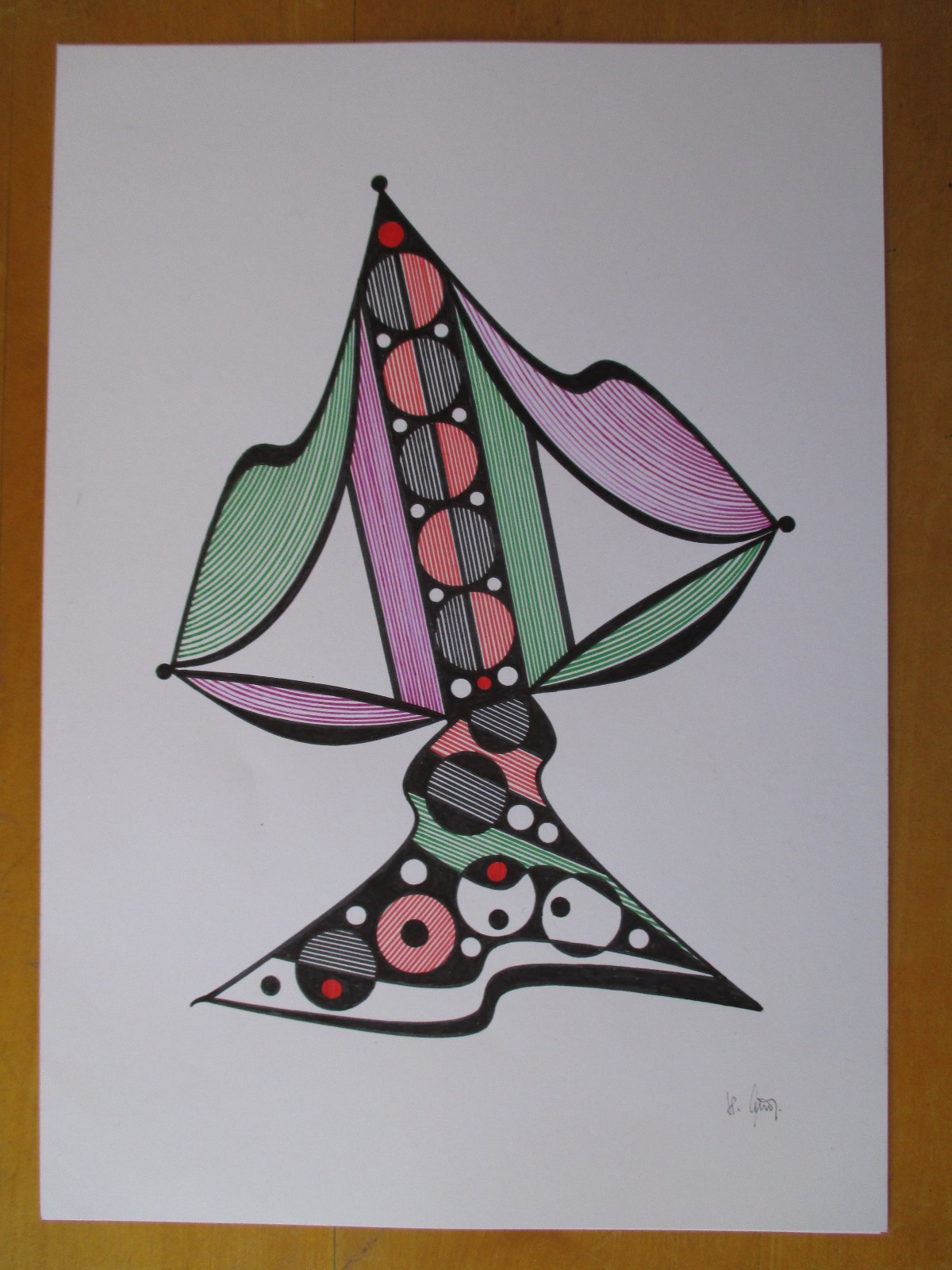 Original 2026 Ink Graphic – B. No: 5328
