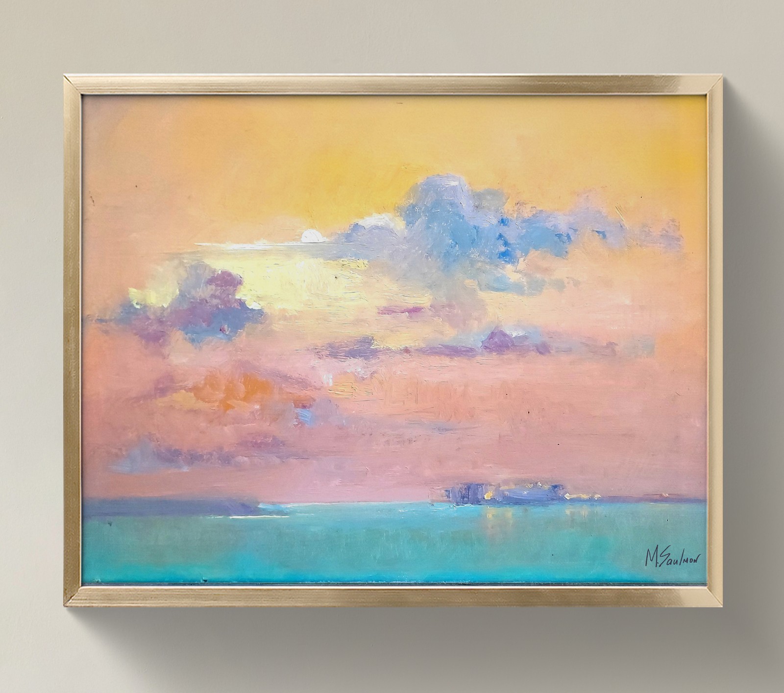 Original Impressionist Painting on 14in x11 in Canvas – Signed by the Artist