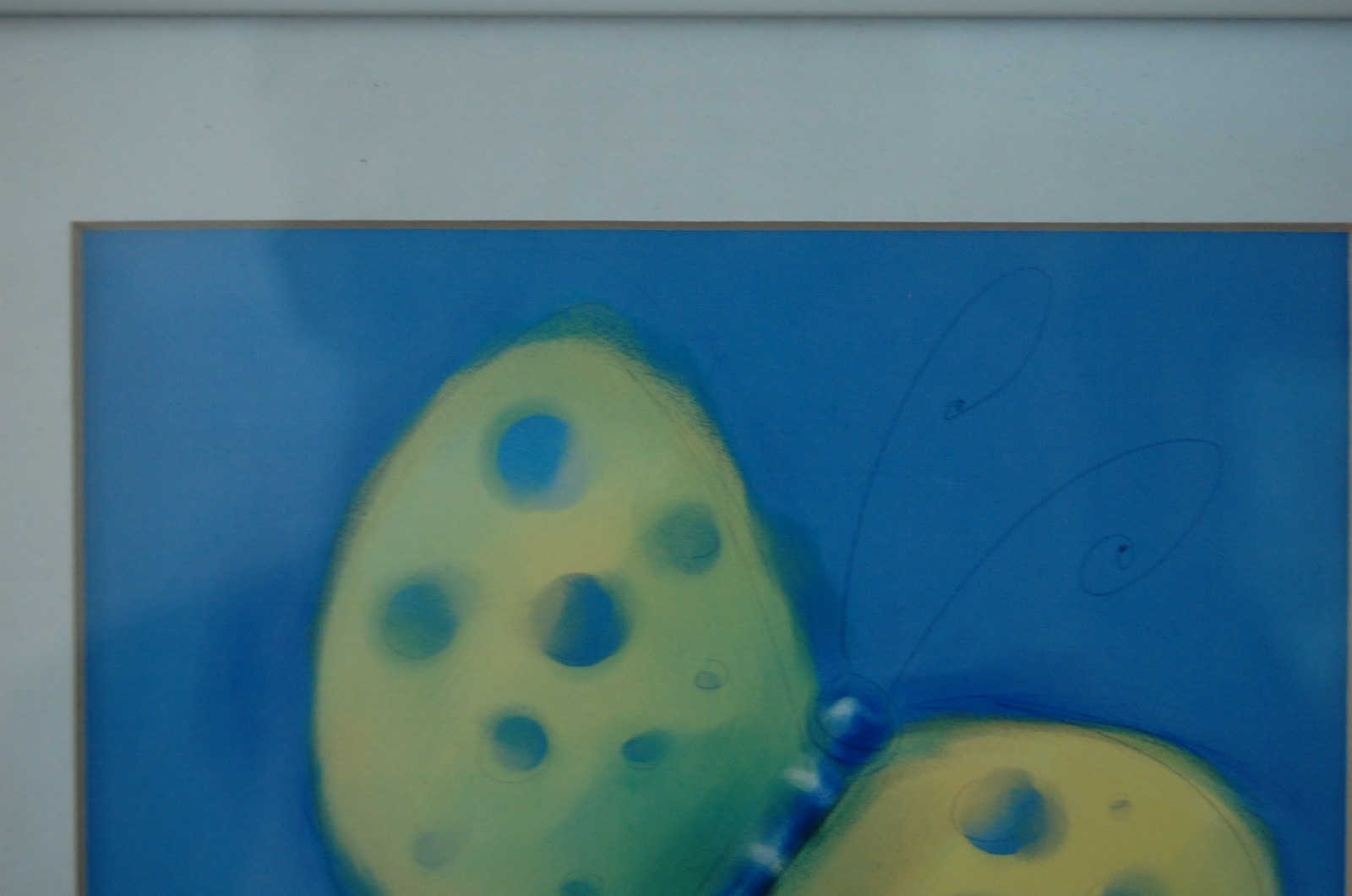 FRAMED VINTAGE 2002 ANTHONY MORROW BUG BRIGHT SERIES COLOR ART PRINT: BUTTERFLY