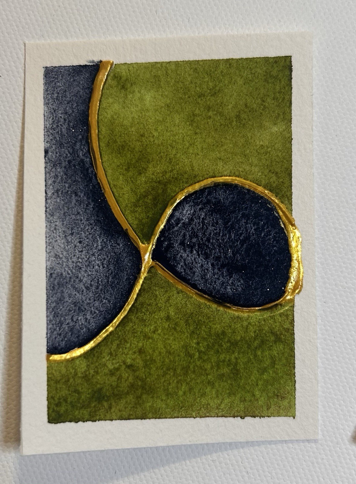 ACEO Card 3, From ‘Mineral Magic’ Collection Watercolor Painting By Sasha Lehto