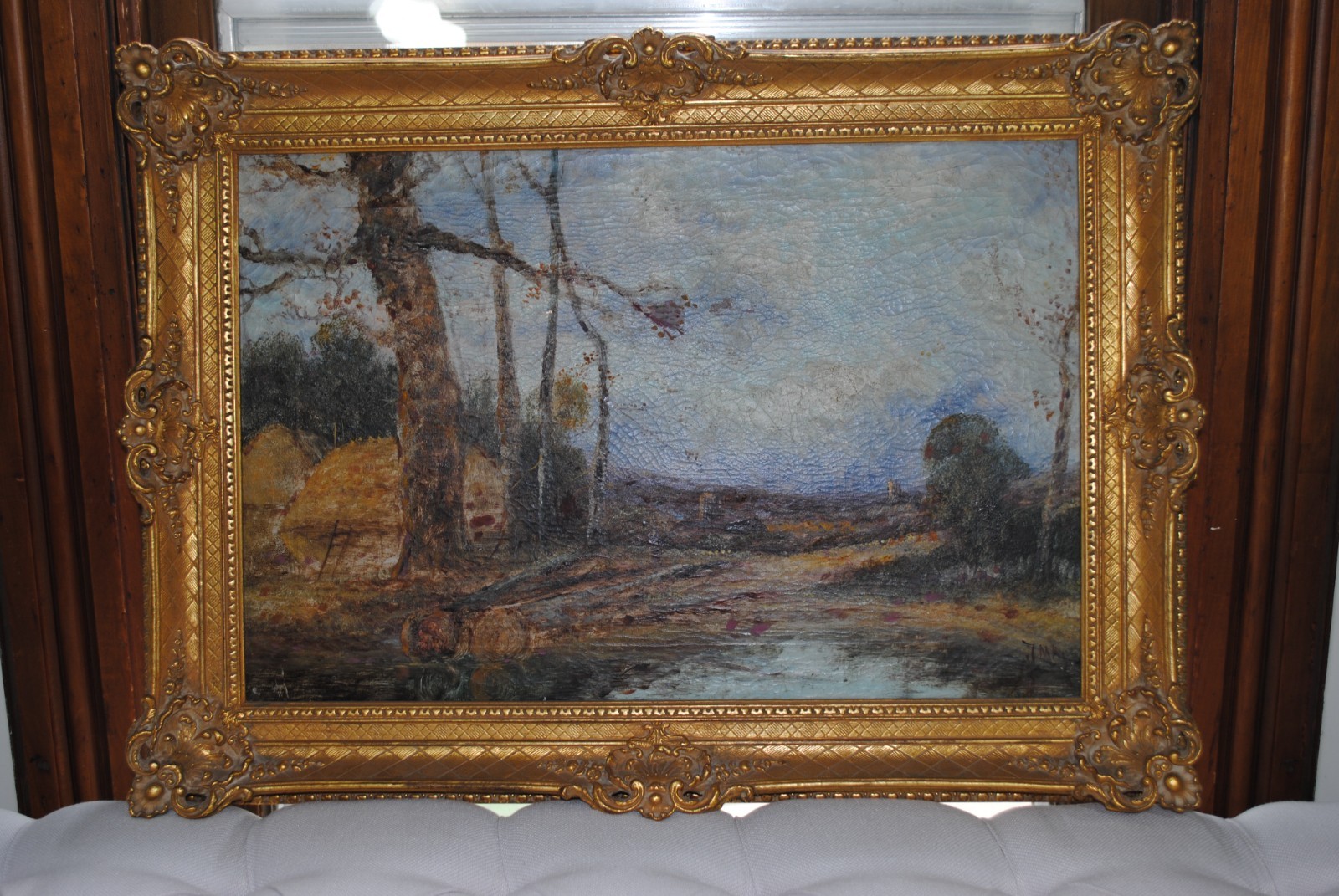 Beautifully Framed Antique European Landscape Signed
